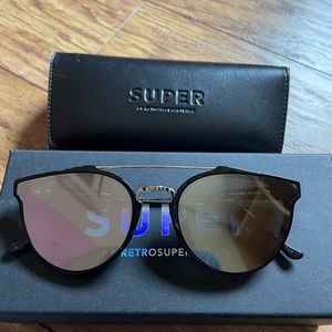 SUPER by RetroSuperFuture mirrored sunglasses. Never before worn. Made in Italy.